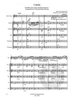 Czárdás von Vittorio Monti für Violine und Streichorchester im Alle Noten Shop kaufen (Partitur)