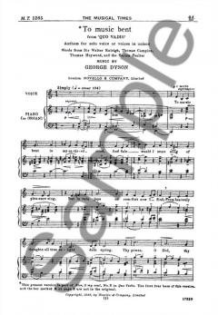 To Music Bent von George Dyson 