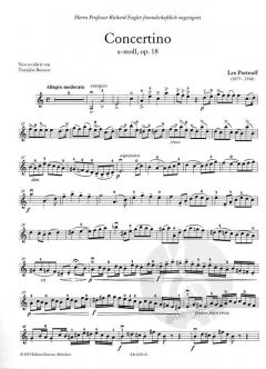 Concertino a-moll op. 18 von Leo Portnoff für Violine und Klavier im Alle Noten Shop kaufen
