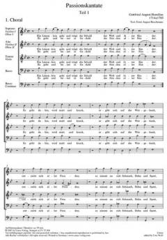 Ein Lämmlein geht und trägt die Schuld von Gottfried August Homilius (Download) 