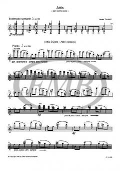 Attis For Violon Solo von Tihanyi Laszlo 