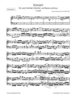 Konzert in c-moll BWV 1060 von Johann Sebastian Bach 