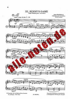 Trois Preludes pour Accordeon von Astor Piazzolla 
