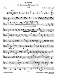 Klarinettenkonzert Nr. 1 f-moll von Carl Maria von Weber 