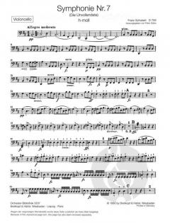 Symphonie Nr. 7 h-moll D 759 von Franz Schubert 