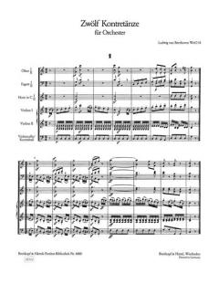 12 Kontretänze WoO 14 von Ludwig van Beethoven 