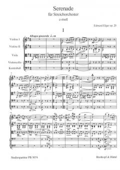 Serenade e-moll op. 20 von Edward Elgar 