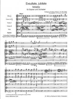 Exsultate, jubilate KV 165 von Wolfgang Amadeus Mozart 