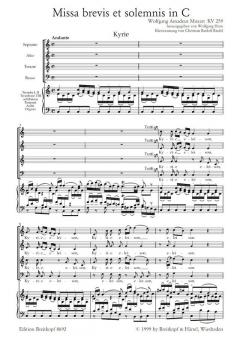 Missa brevis in C-Dur KV 259 (W.A. Mozart) 