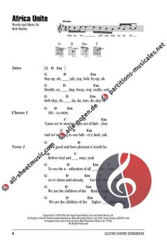 Bob Marley - Guitar Chord Songbook von B. Marley 