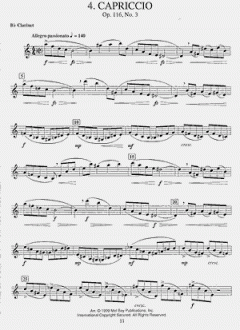 Music Of Brahms For Clarinet von D. Heim 