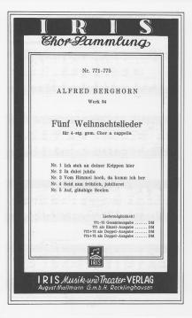 Fünf Weihnachtslieder (Alfred Berghorn) 