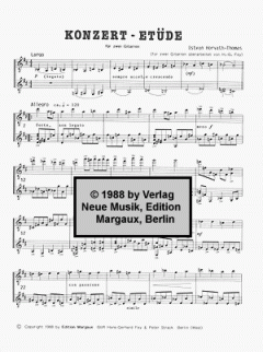 Konzert-Etüde von Istvan Horvath-Thomas 