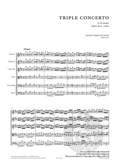 Tripelkonzert nach BWV 1064 von Johann Sebastian Bach 