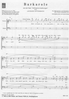 Barkarole von Jacques Offenbach 