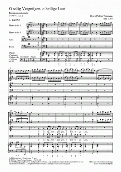O selig Vergnügen, o heilige Lust (Georg Philipp Telemann) 