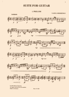 Suite For guitar 