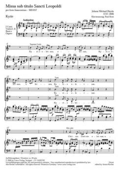 Missa sub titulo Sancti Leopoldi MH 837 (Johann Michael Haydn) 