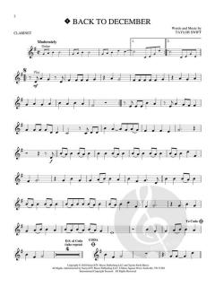 Instrumental Play-Along For Clarinet von Taylor Swift 