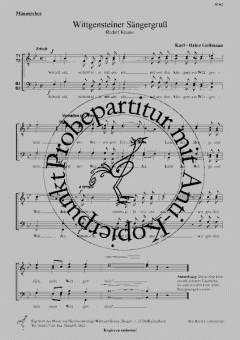 Wittgensteiner Sängergruß (Karl-Heinz Goßmann) 