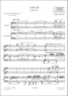 Jeux PiaNo. 4 Mains von Claude Debussy 