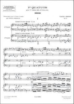 Quatuor 2 Pianos von Claude Debussy 