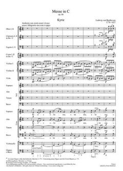 Messe in C-dur op. 86 von Ludwig van Beethoven 