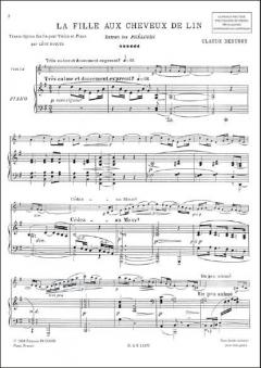 La Fille aux Cheveux de Lin von Claude Debussy 