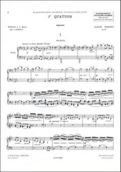 Premier Quatuor pour deux violons, alto et violon von Claude Debussy 