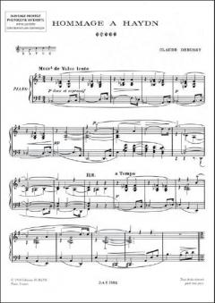 Hommage à Haydn Piano von Claude Debussy 