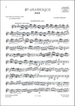 Arabesque N 2 Clar / Piano Transcription Par Alfre von Claude Debussy 