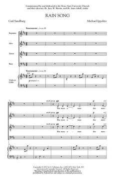 Rain Song von Carl Sandburg (Download) 