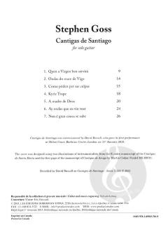 Cantigas de Santiago von Stephen Goss 