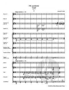Sinfonie Nr. 7 d-Moll op. 70 von Antonín Dvorák 