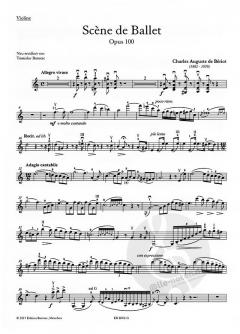 Scene de Ballet op. 100 von Charles-Auguste de Beriot für Violine und Klavier im Alle Noten Shop kaufen