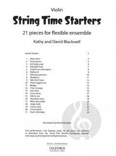 String Time Starters - Violin Book von David Blackwell 