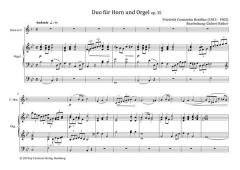 Duo für Horn und Orgel op. 35 von Friedrich Constantin Homilius im Alle Noten Shop kaufen