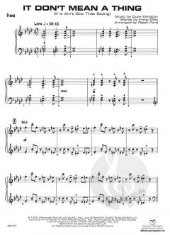 It Don't Mean A Thing von Duke Ellington (Download) 