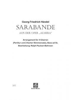 Sarabande von Georg Friedrich Händel 