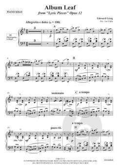 Album Leaf von Edvard Grieg 