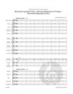 Slawische Rhapsodie Nr. 1 D-Dur op. 45 von Antonín Dvorák 