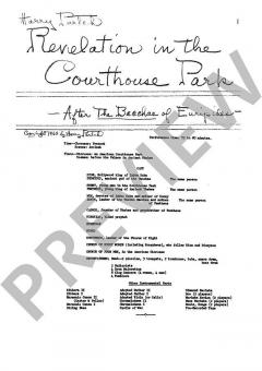 Revelation in the Courthouse Park von Harry Partch 