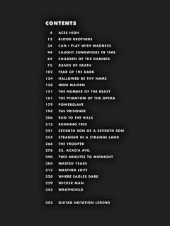 Guitar Tab - 25 Metal Masterpieces von Iron Maiden 