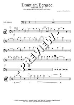 Drunt am Bergsee - DOWNLOAD von André Gattano für Alphorn