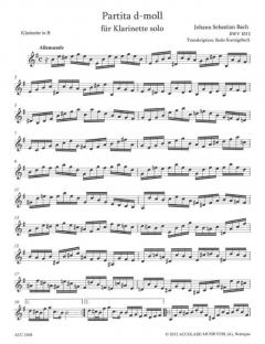 Partita d-Moll BWV 1013 von Johann Sebastian Bach 
