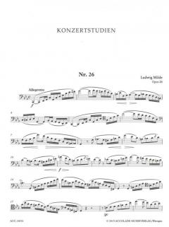 50 Konzertstudien op. 26 - Heft 2 (Nr. 26-50) von Ludwig Milde 
