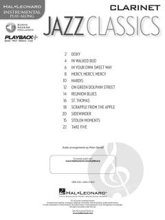 Jazz Classics - Instrumental Play-Along for Clarinet 