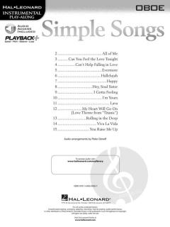 Simple Songs - Oboe im Alle Noten Shop kaufen kaufen