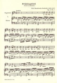 Sämtliche Lieder von Felix Mendelssohn Bartholdy 