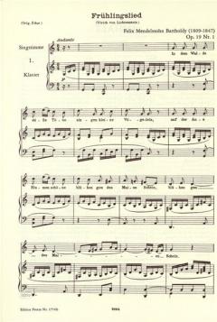 Samtliche Lieder von Felix Mendelssohn Bartholdy 